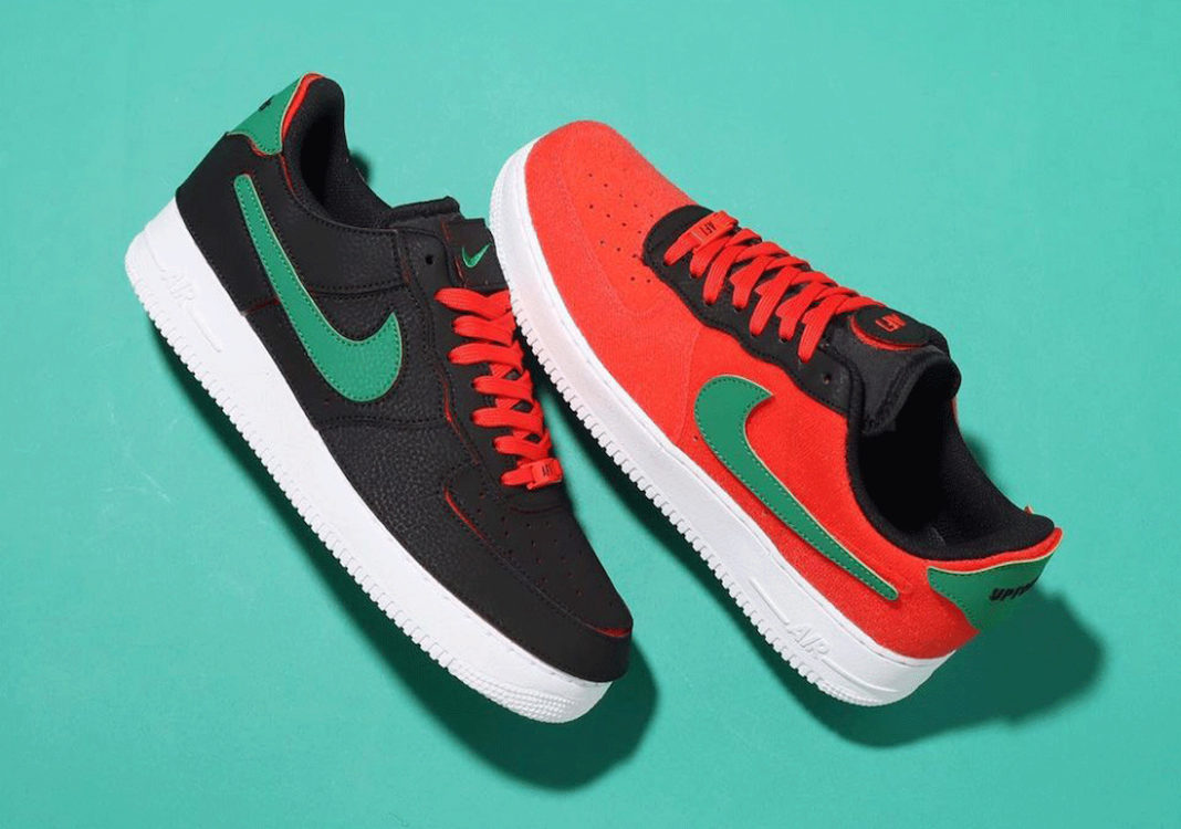 Nike Air Force 1/1 Black Chile Red Pine Green DD2429-001 Release Date