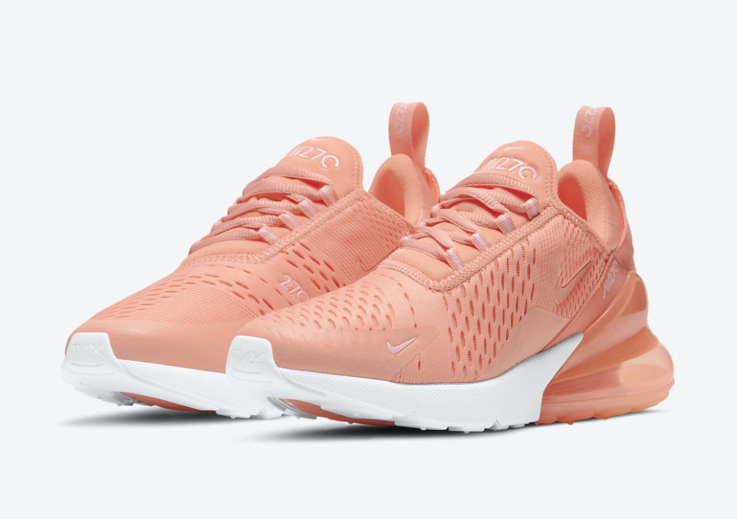 nike 270 orange and pink