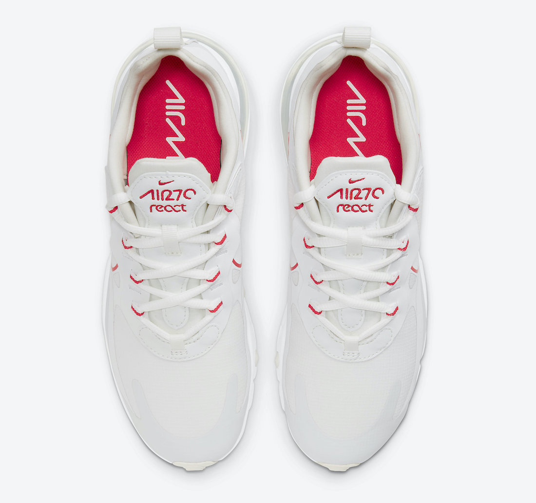 Nike Air Max 270 React in Clean White Highlighted With Bright Pink ...