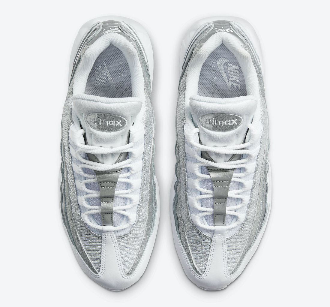 Nike Air Max 95 WMNS White Metallic Silver DH3857-100 Release Date