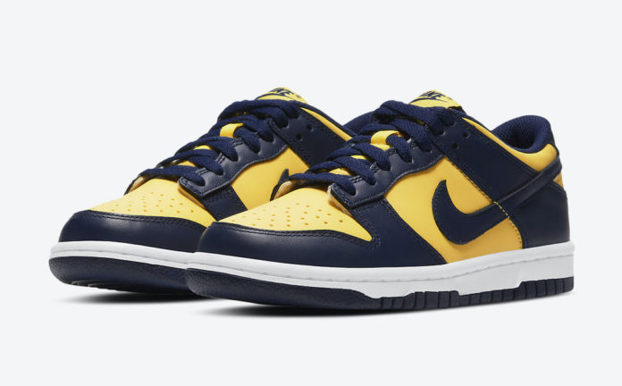 nike dunk low michigan gs