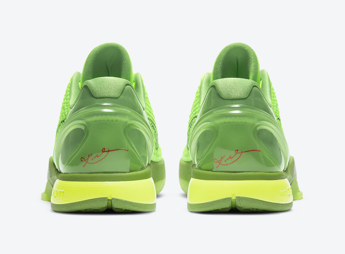 Nike Kobe 6 Protro Grinch CW2190-300 Release Date Price