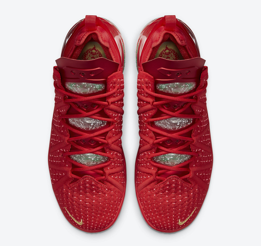 Nike LeBron 18 X-Mas in LA Christmas DB8148-601 Release Date