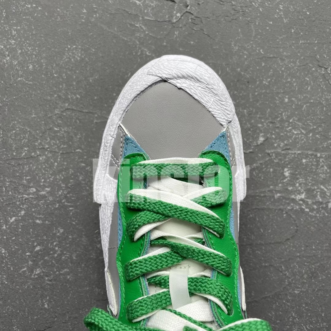 Sacai Nike Blazer Low Medium Grey Classic Green DD1877 001 Release Date 6