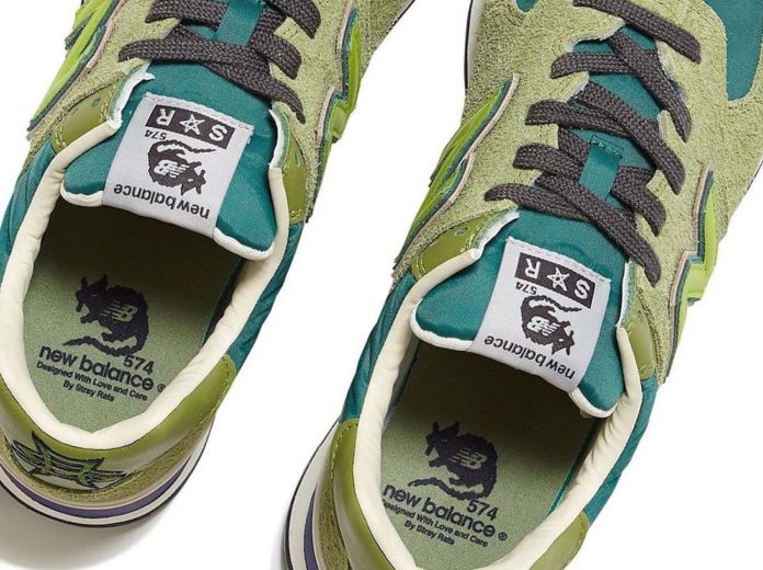 New Balance 574 Stray Rats Green ストレイラッツグリーン New Balance Stray Rats x 574 Green for Sale | Authenticity