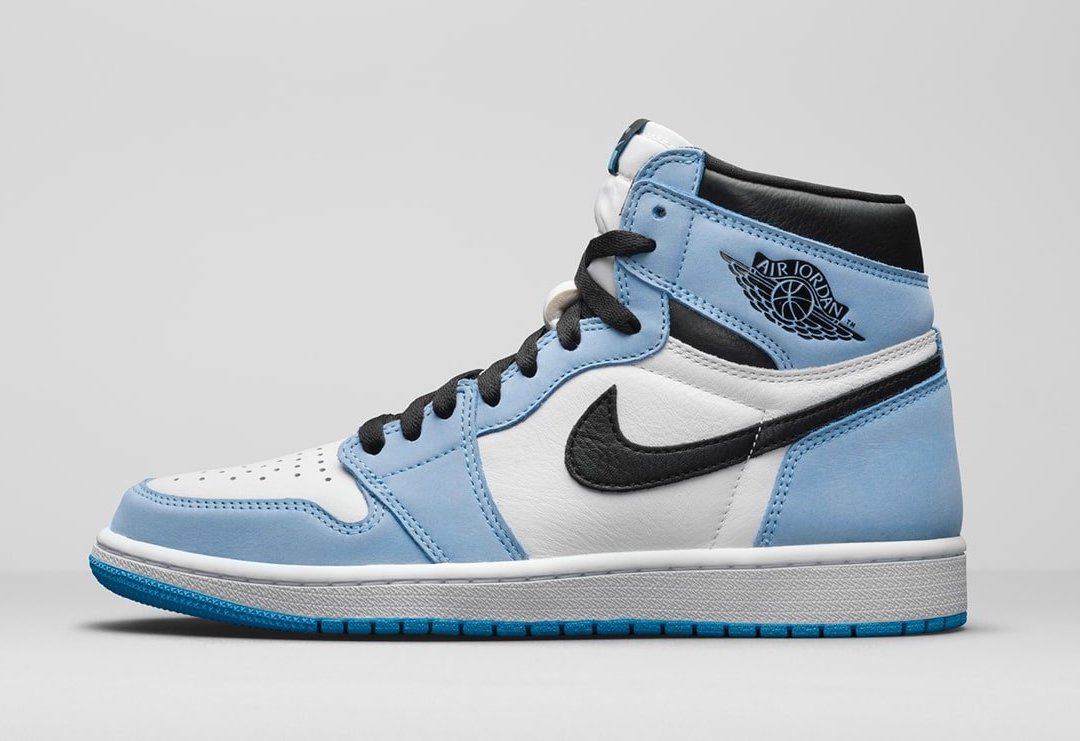 blue and white jordan 1 high