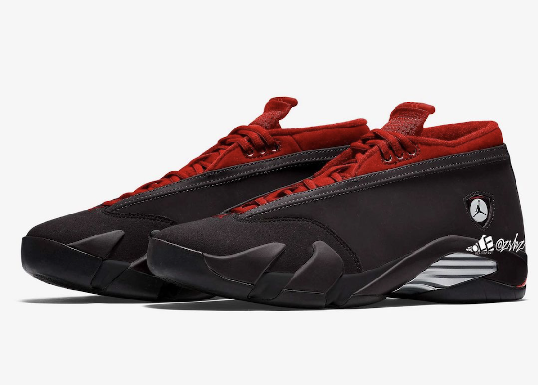 jordan 14s red and black