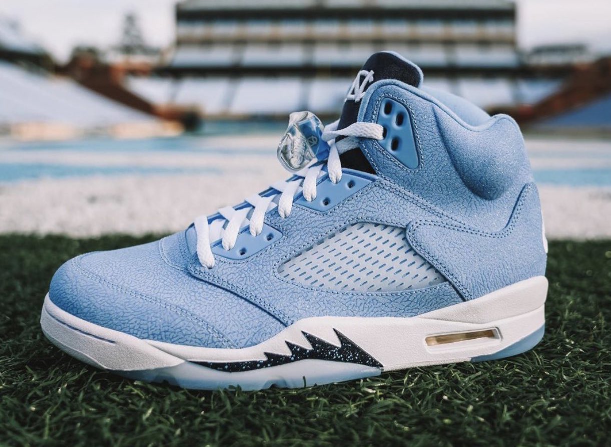 Air Jordan 5 UNC North Carolina PE Sneaker Bar Detroit Air Jordan 5 UNC North Carolina PE Sneaker Bar Detroit