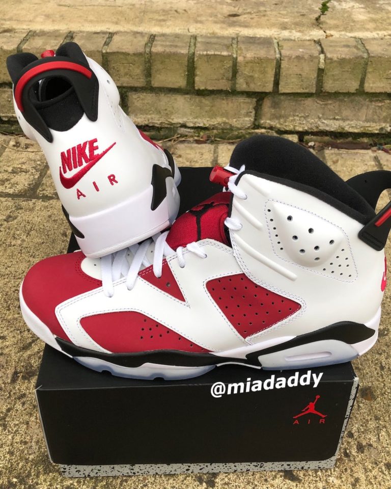 Air Jordan 6 Carmine 2021 Release Date CT8529-106 - SBD