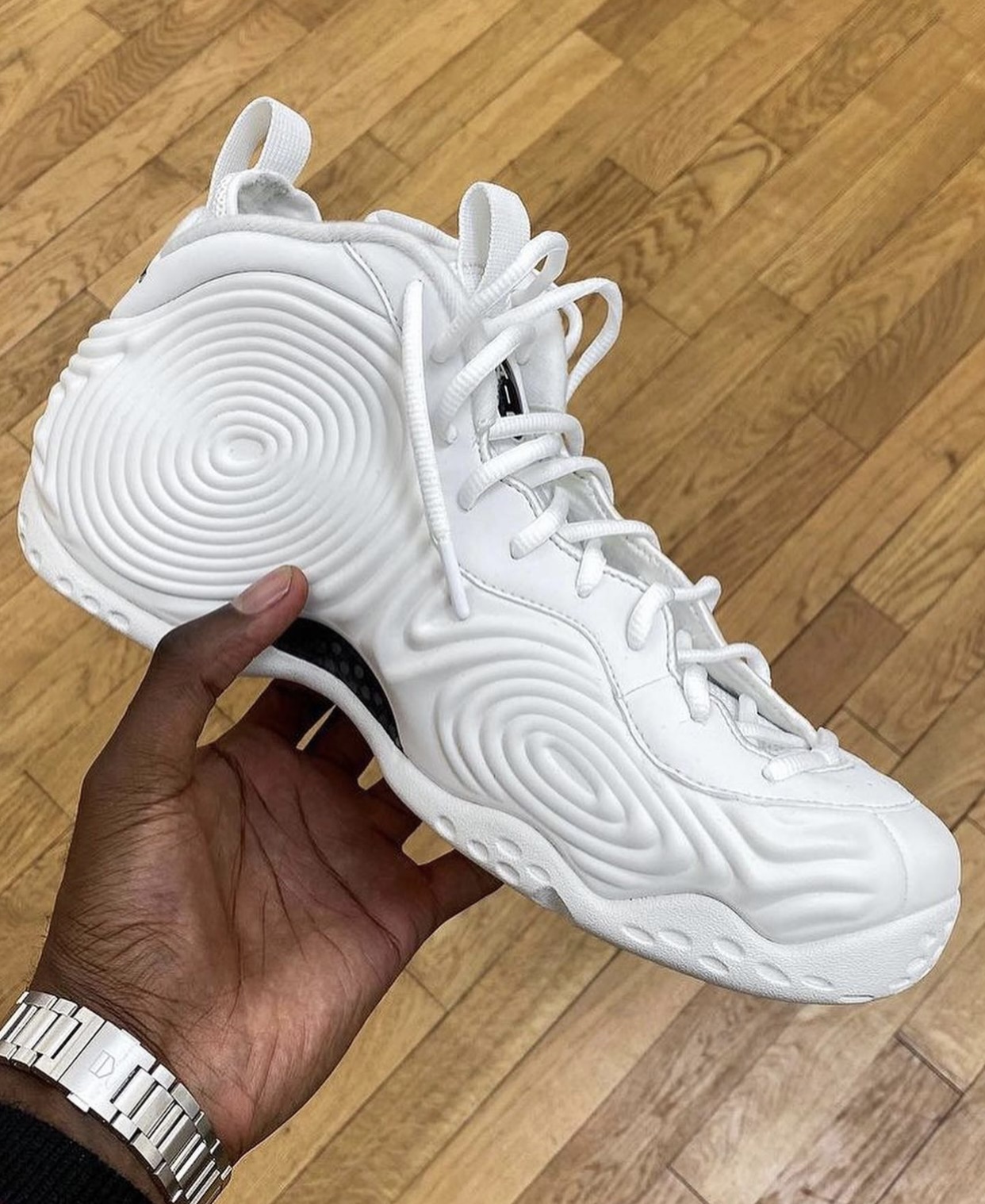 CDG Comme des Garcons Nike Air Foamposite One White Release Date