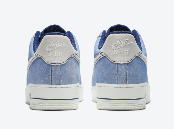air force 1 dusty blue on feet