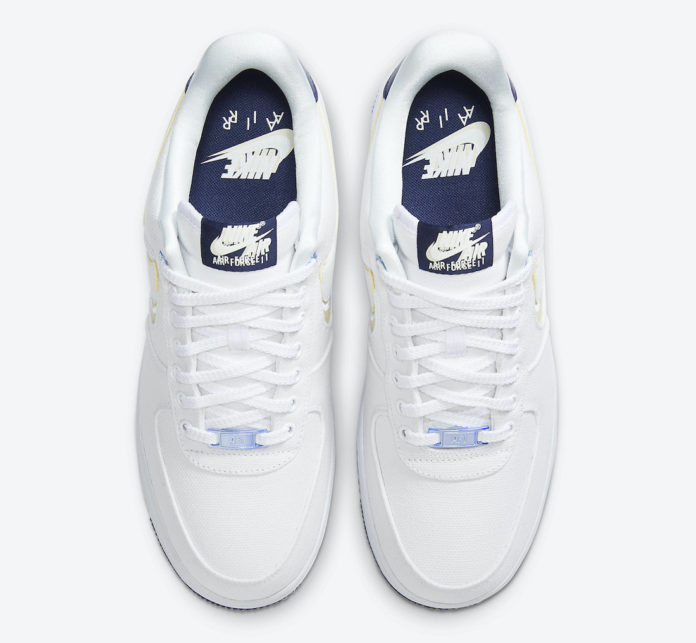 nike air force 1 blue void white