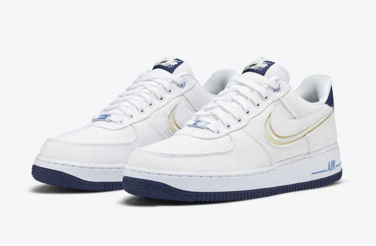 nike air force 1 blue void white