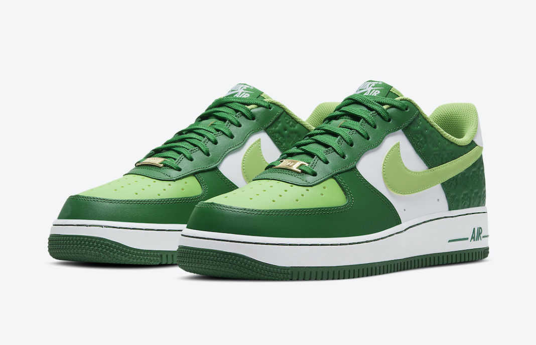Nike Air Force 1 St. Patrick's Day 2021 DD8458-300 Release Date - SBD