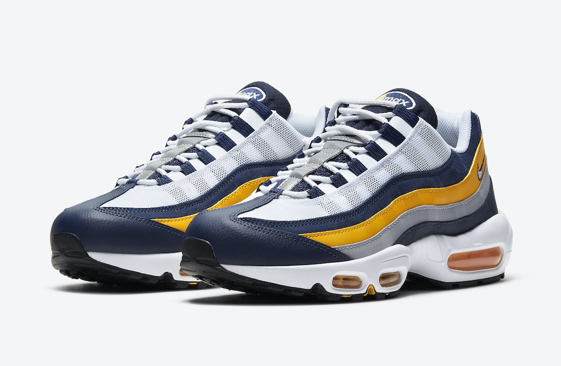Nike Air Max 95 White Navy Gold CZ0191-400 Release Date - SBD