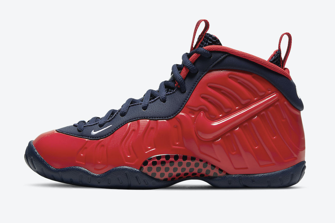 navy blue and red foams