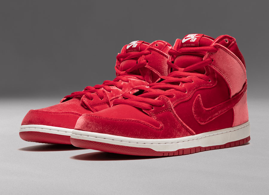 Nike SB Dunk High Premium Red Velvet sneaker talk 2021
