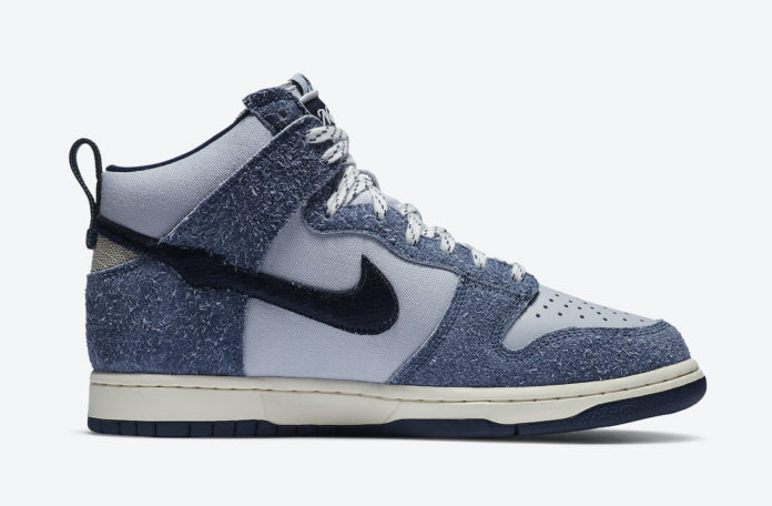 notre dunk high blue