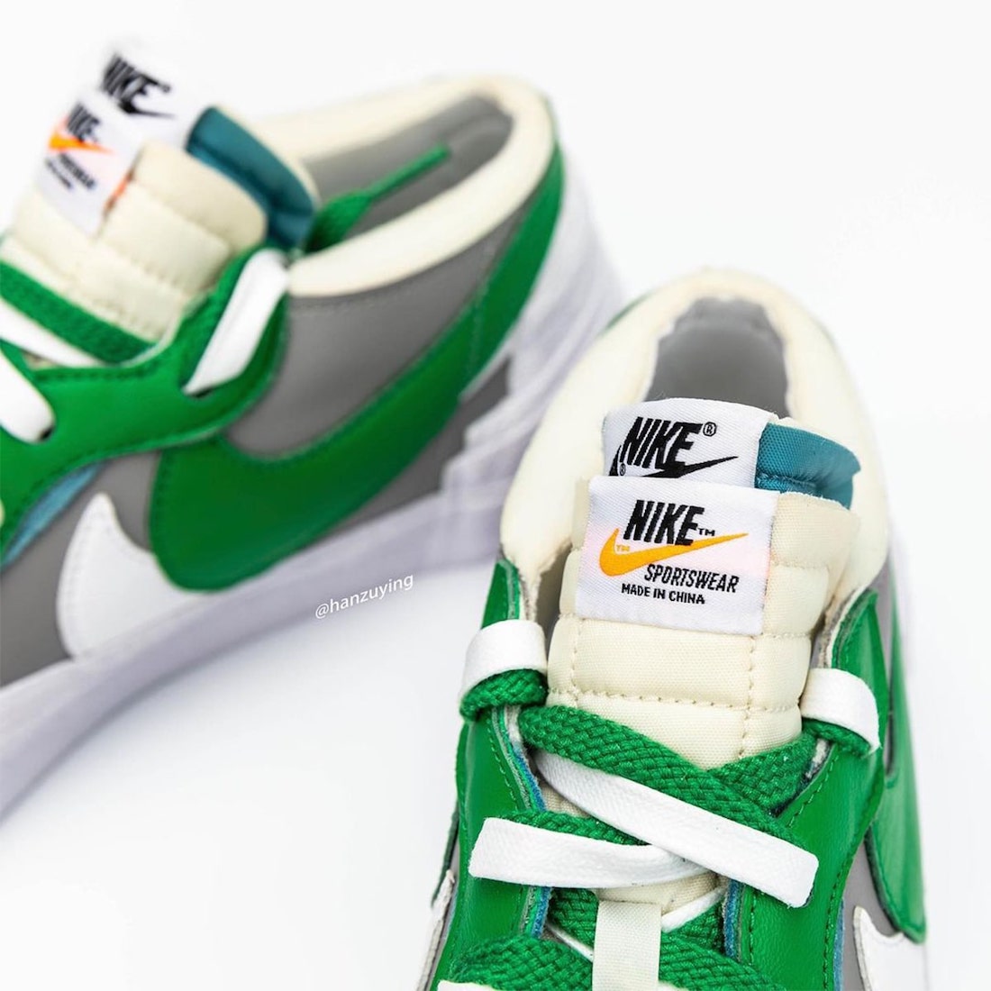 Sacai Nike Blazer Low Classic Green Release Date DD1877-001