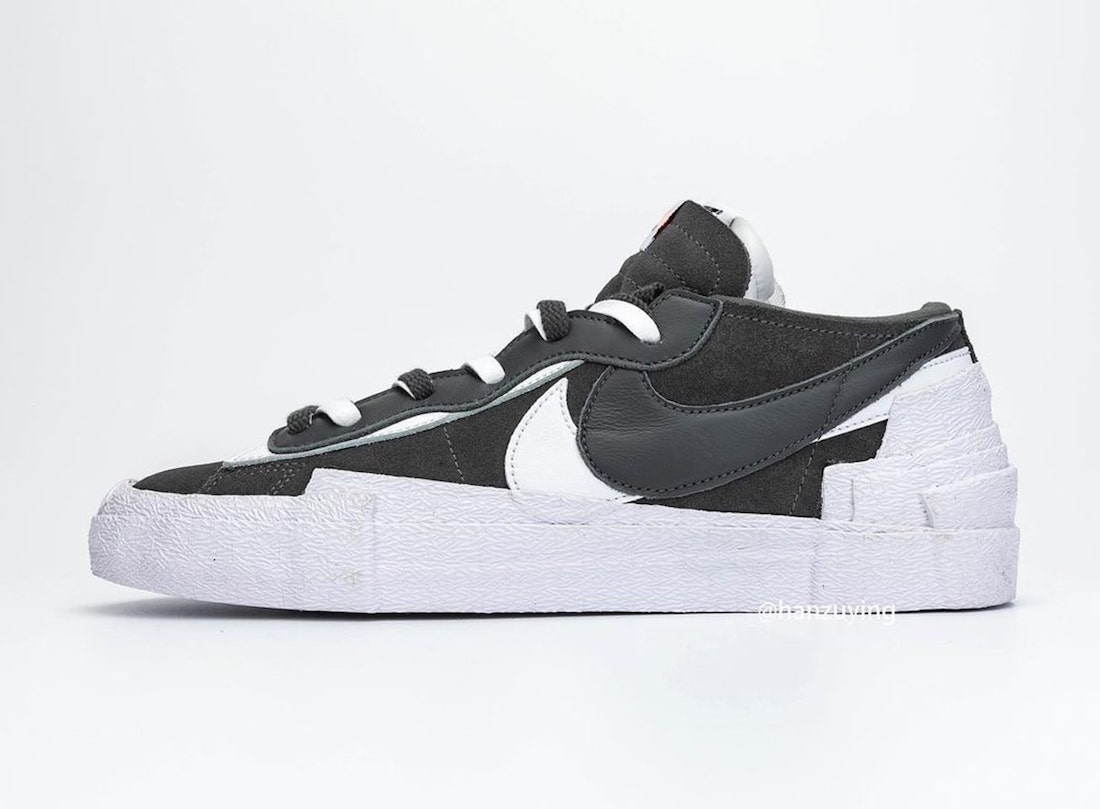 Sacai Nike Blazer Low Dark Grey DD1877 002 Release Date 6