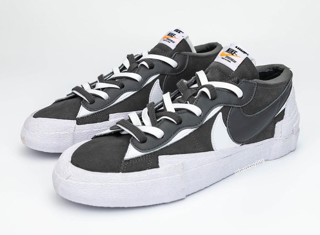 Sacai Nike Blazer Low Dark Grey DD1877-002 Release Date