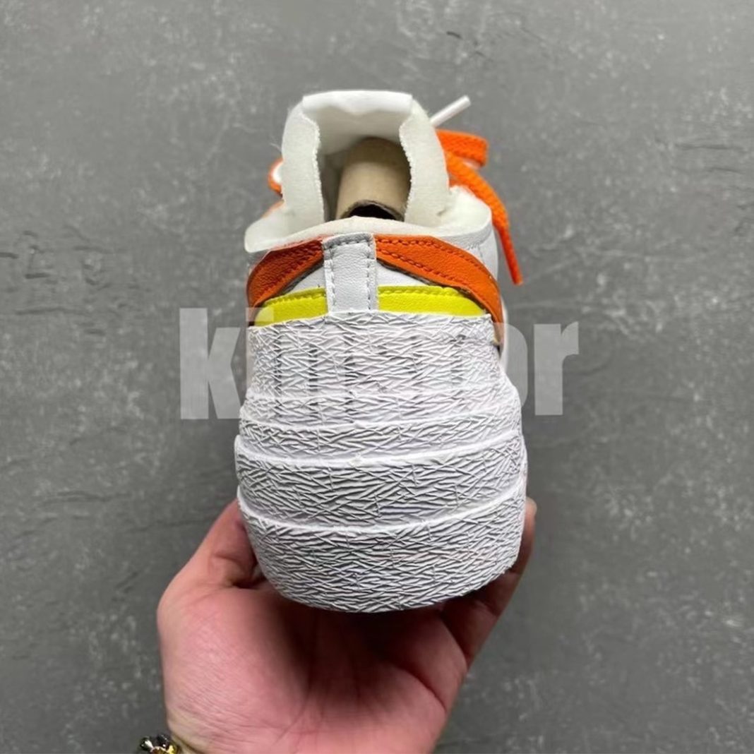 sacai orange blazer