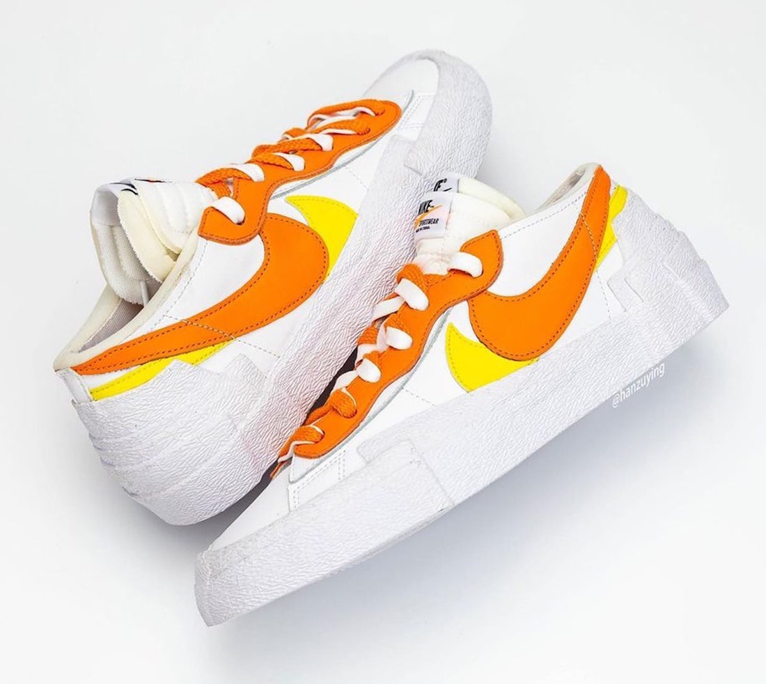 Sacai Nike Blazer Low Magma Orange Release Date DD1877 100 2