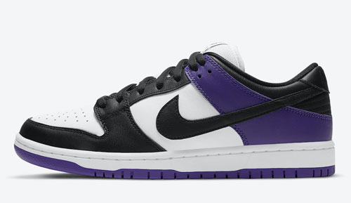nike SB dunk low court purple official release dates 2021