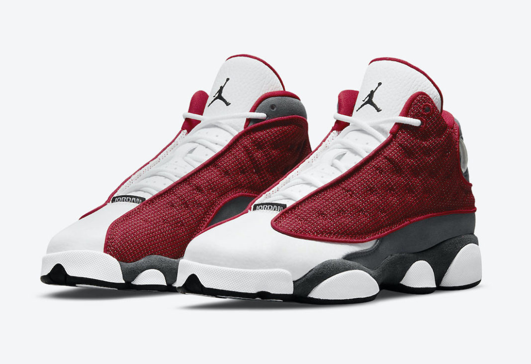 white and red jordan 13s