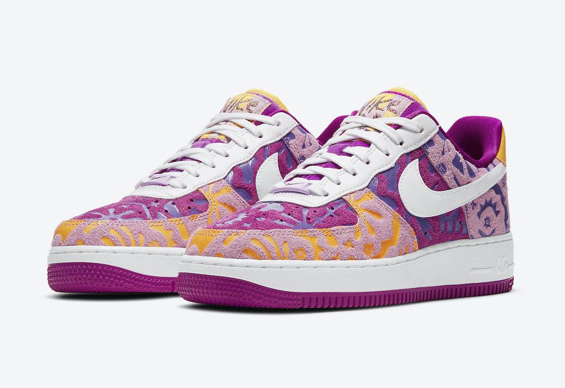 Nike Air Force 1 07 LV8 Red Plum DD5516-584 Release Date