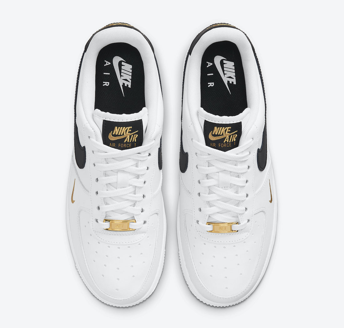 Nike Air Force 1 Low White Black Gold CZ0270-102 Release Date
