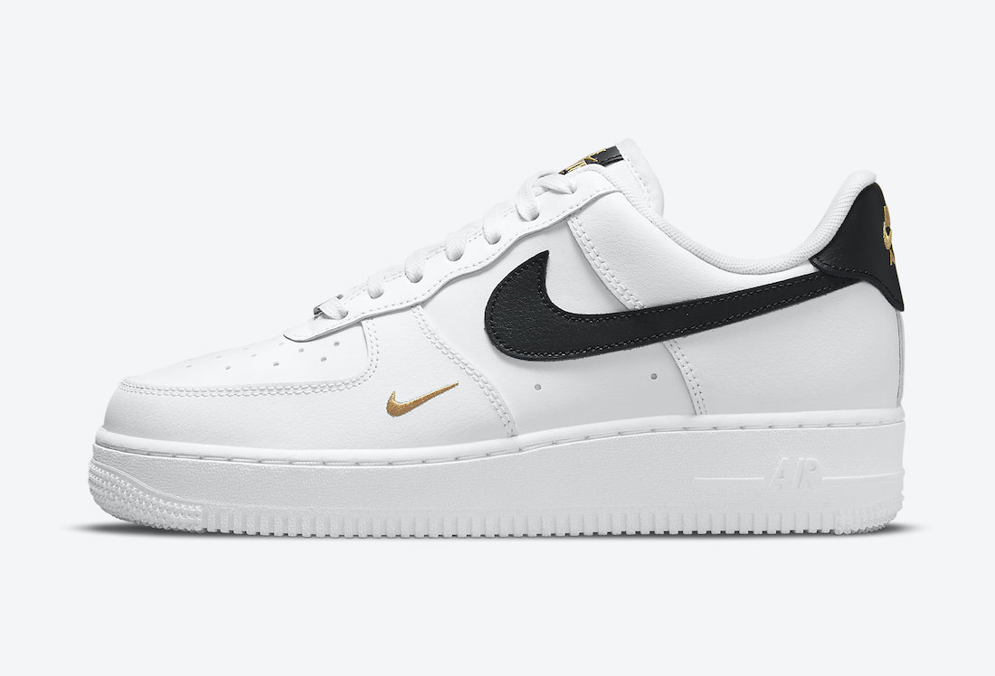 Nike Air Force 1 Low White Black Gold CZ0270-102 Release Date - SBD