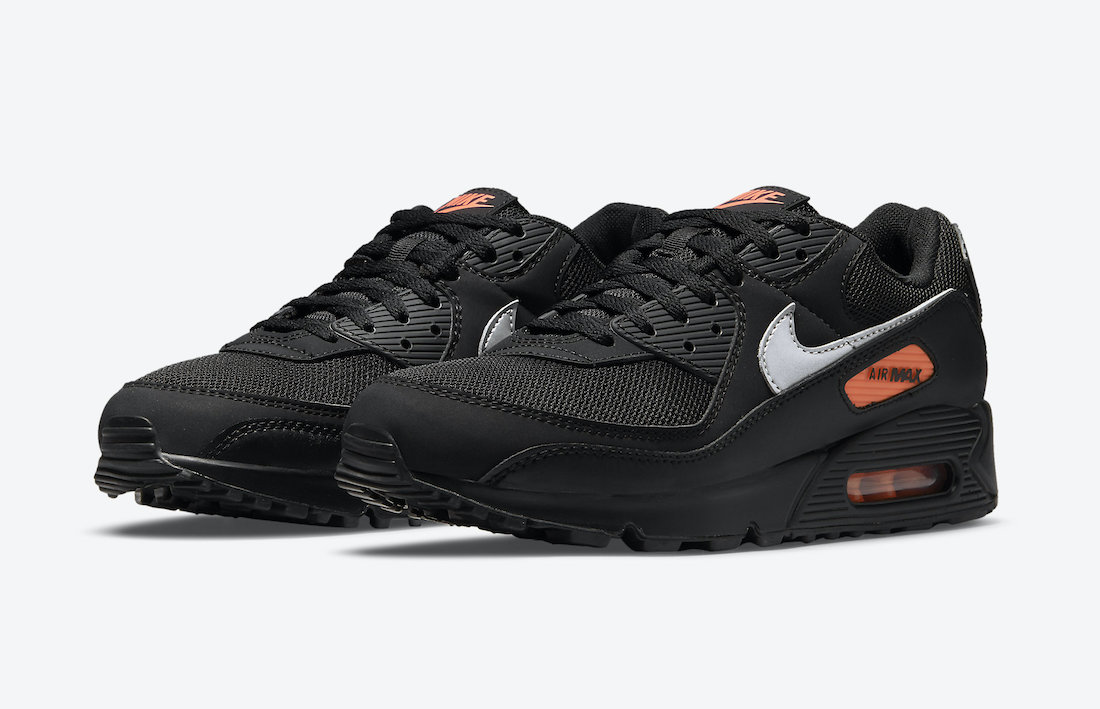 Nike Air Max 90 Black Orange DJ6881-001 Release Date