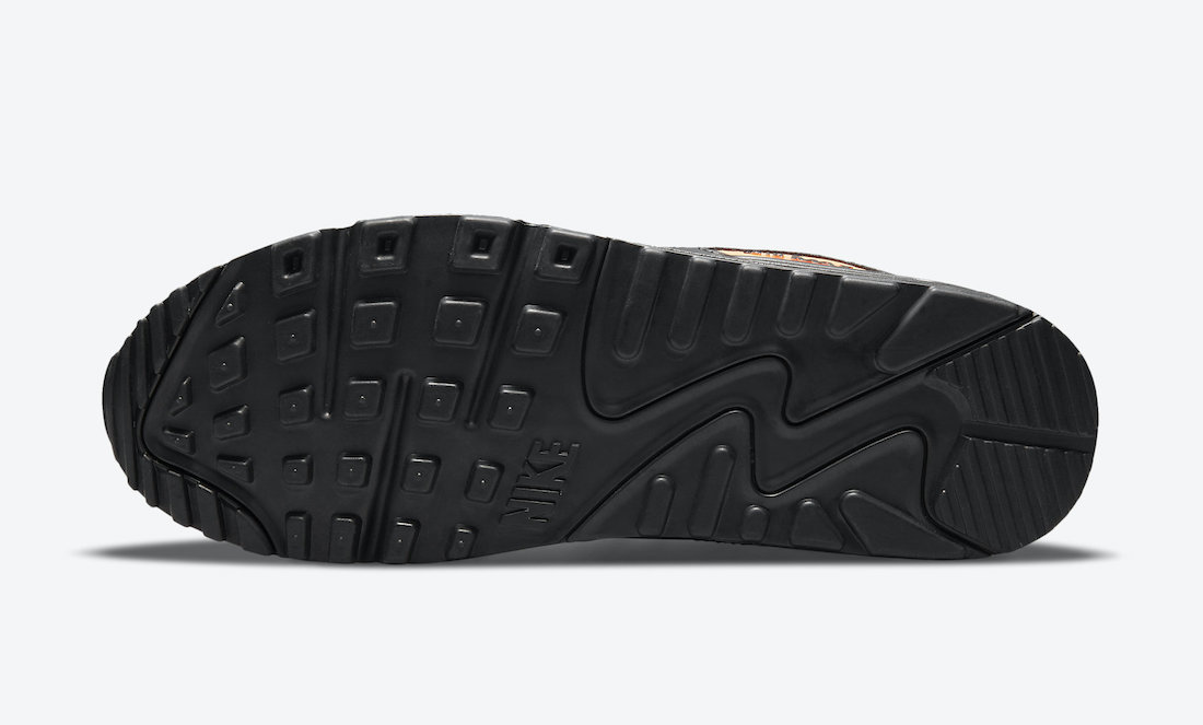Nike Air Max 90 Black Orange DJ6881-001 Release Date - SBD