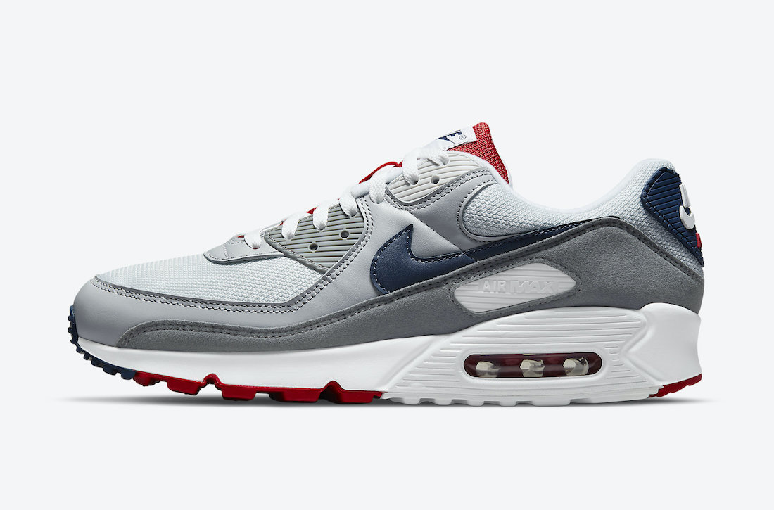 Nike Air Max 90 Pure Platinum Midnight Navy Wolf Grey CZ1846-001 Release Date