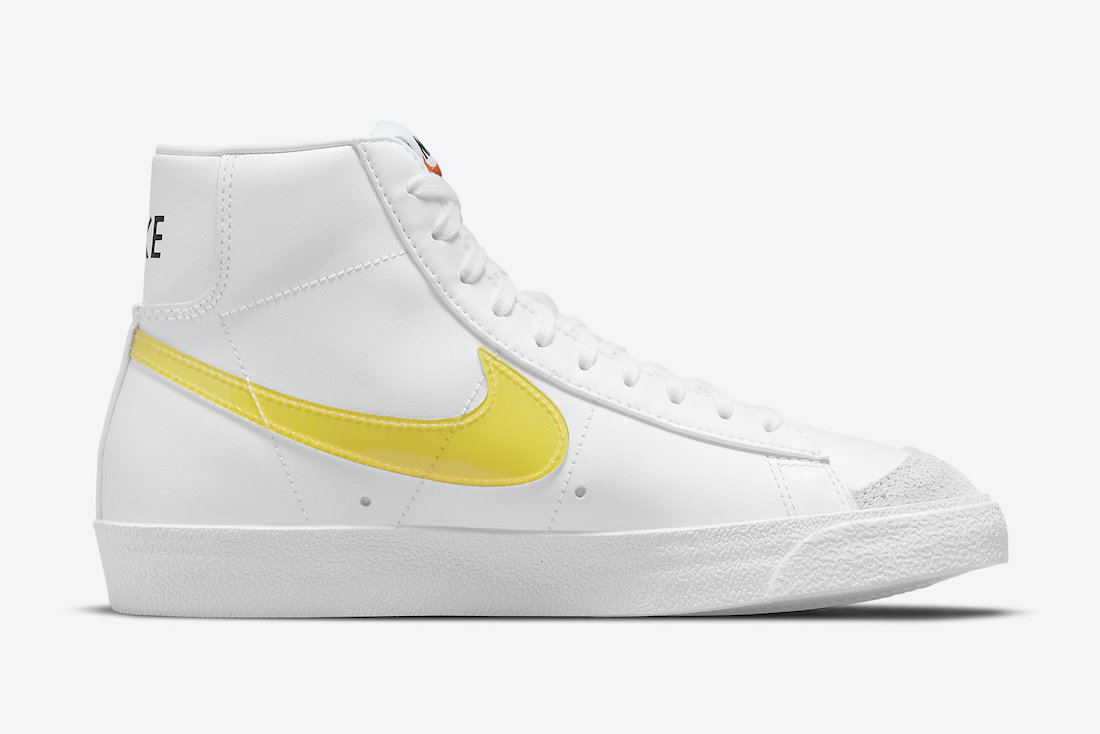 Nike Blazer Mid Yellow Swoosh DJ3050-101 Release Date