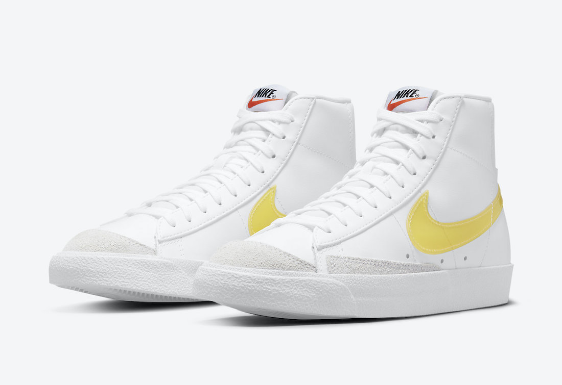 Nike Blazer Mid Yellow Swoosh DJ3050-101 Release Date