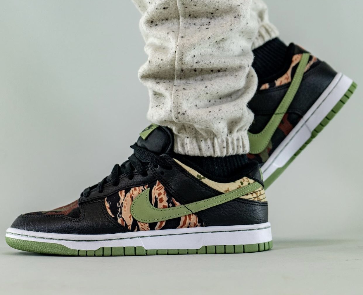 Nike Dunk Low Camo DH0957 001 Release Date On Feet 1