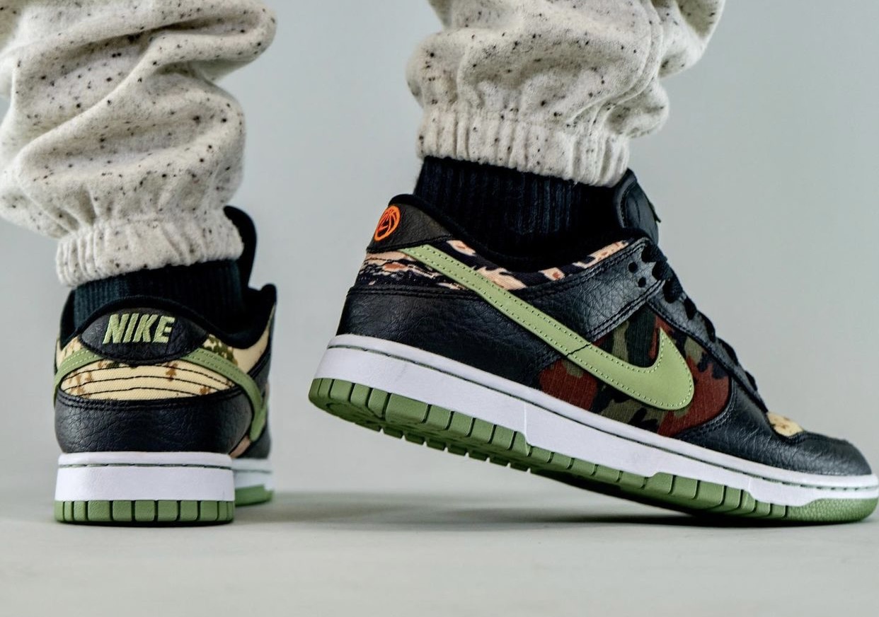 Nike Dunk Low Camo DH0957 001 Release Date On Feet 8