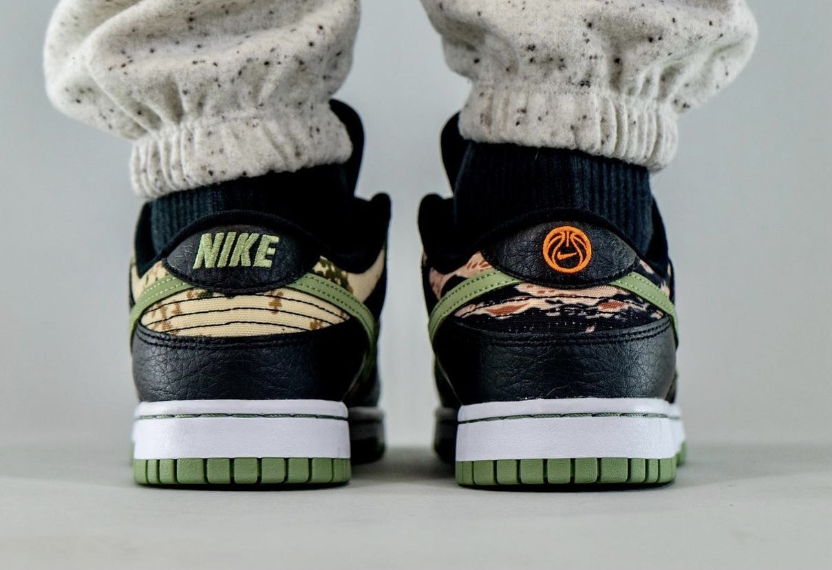 Nike Dunk Low Camo DH0957 001 Release Date On Feet 9