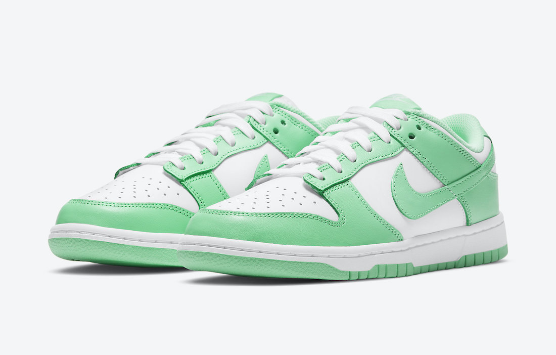 Nike Dunk Low W Green Glow White UK 3 4 5 6 7 8 9 US New