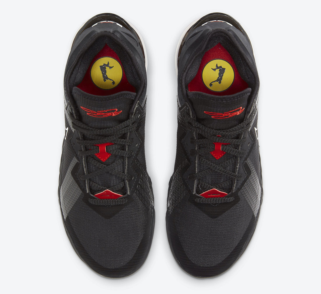 Nike LeBron 18 Low Black University Red CV7562-001 Release Date - SBD