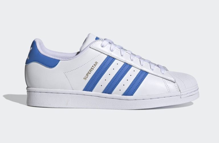 adidas superstar blue leather