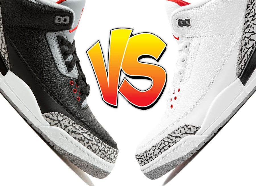 black and white cement 3s