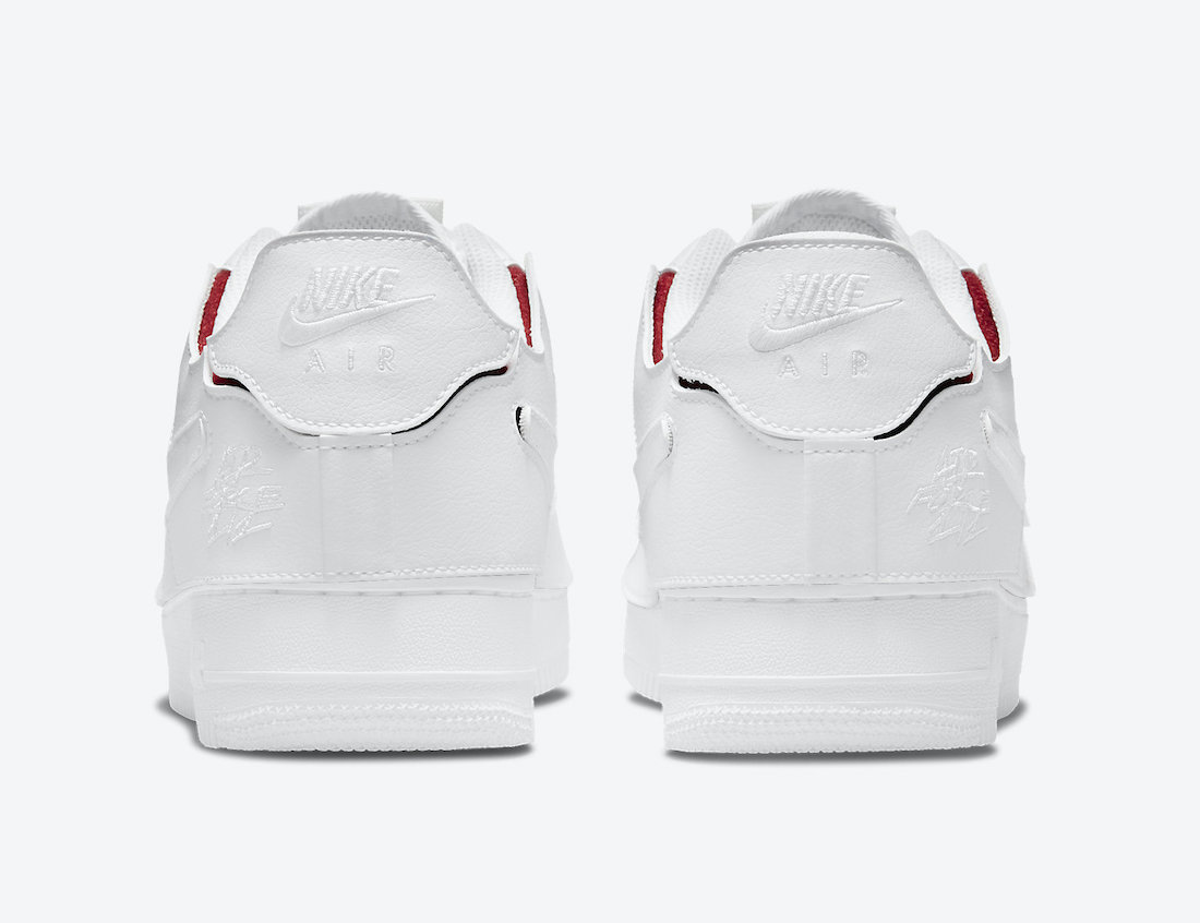 Nike Air Force 1 1 White Red DC9895-100 Release Date