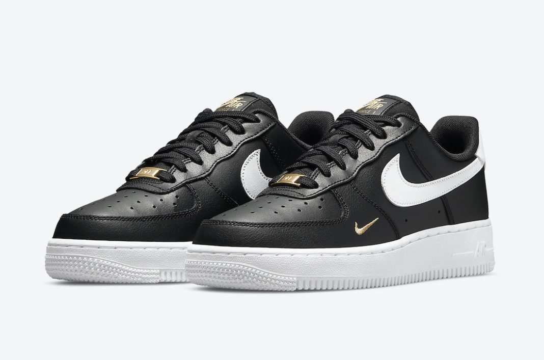 Nike Air Force 1 Low Black Gold White CZ0270-001 Release Date