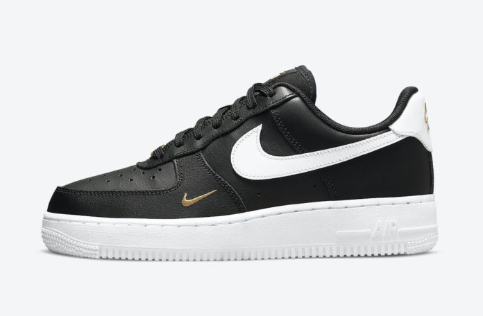 Nike Air Force 1 Low Black Gold White CZ0270-001 Release Date - SBD