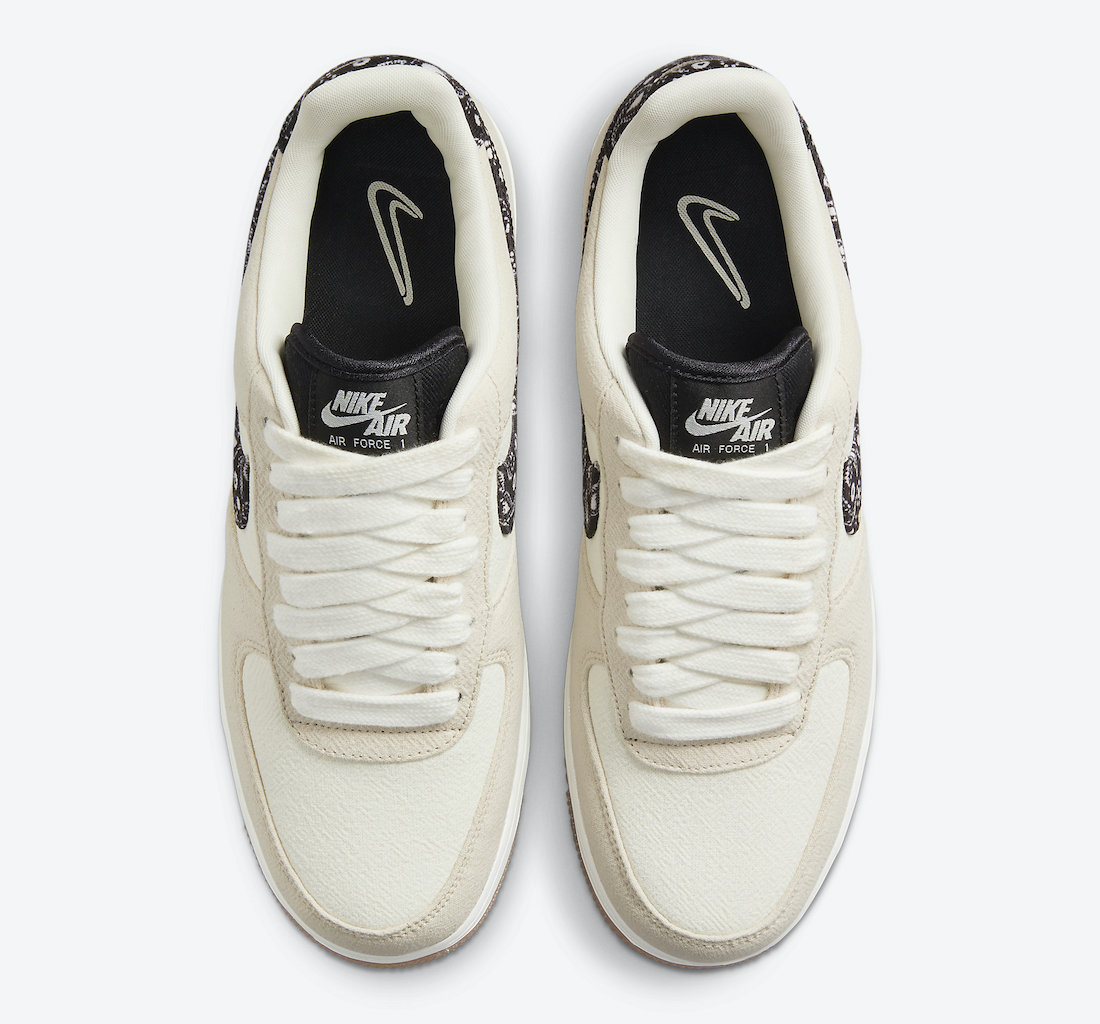 Nike Air Force 1 Low Paisley Swoosh DJ4631-200 Release Date