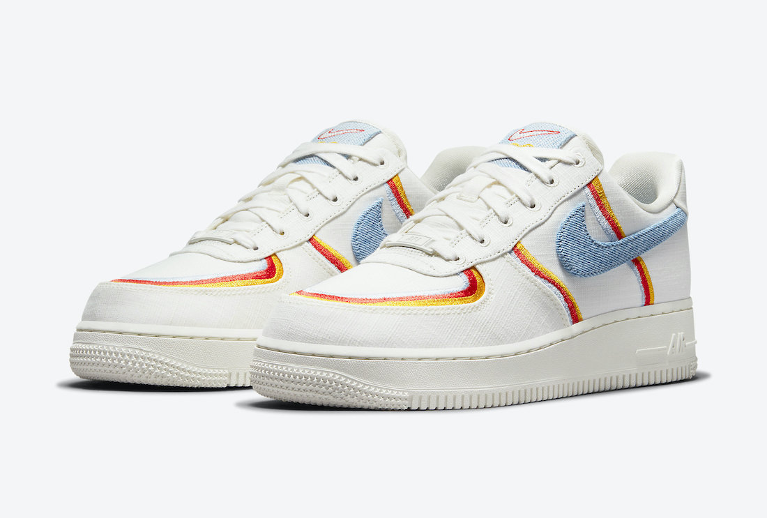 af1 red white and blue
