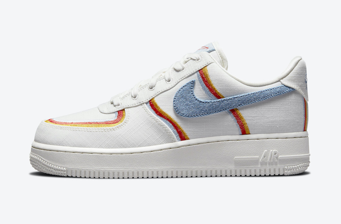 Nike Air Force 1 Low Sail Armory Blue Chili Red DJ4655-133 Release Date
